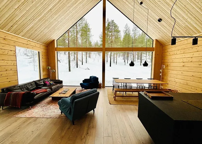 Kimmelvilla Pyhae - Ski-in, Modern Design And Spectacular Scenery 빌라 파이하튠튜리